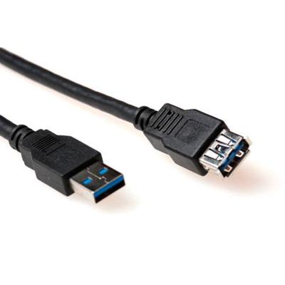 USB A 3.0 verlengkabel 2 meter zwart