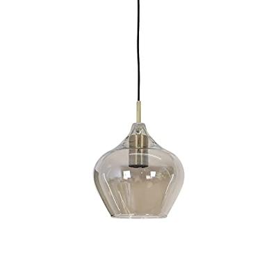 Light & Living Hanglamp 'Rakel' kleur Antiek Brons / Smoke, Ø20cm Light & Living Hanglamp 'Rakel' kleur Antiek Brons / Smoke, Ø20cm