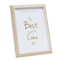 Deknudt Fotokader in lichte houtkleur met wit biesje en passe-partout 18x24 S46WG3 - thumbnail