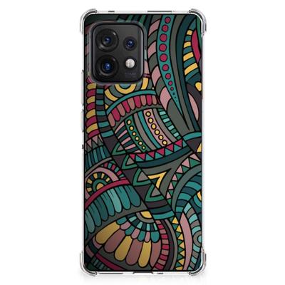 Motorola Edge 40 Pro Doorzichtige Silicone Hoesje Aztec Motorola Edge 40 Pro Doorzichtige Silicone Hoesje Aztec