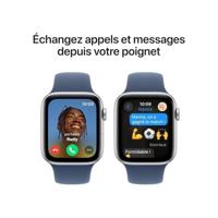 Apple Watch SE (2024) GPS 44 mm Aluminium kast Sport Band Denim M/L - thumbnail