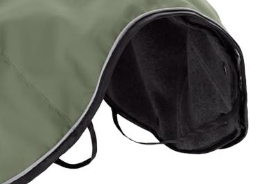 HUNTER Hondenjas Uppsala, kleur: kaki, 2-in-1 ontwerp met uitneembare binnenvoering, waterafstotend, reflecterende biezen, gesloten buikzijde, optimale pasvorm, maat: 25