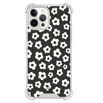 iPhone 12 Pro Max shockproof hoesje - Retro bloempjes