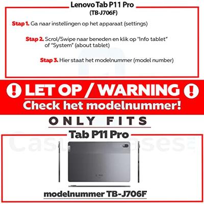 3-Vouw sleepcover hoes - Lenovo Tab P11 Pro - Lichtblauw 3-Vouw sleepcover hoes - Lenovo Tab P11 Pro - Lichtblauw