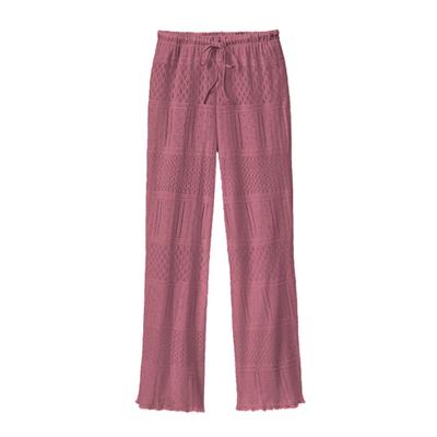 Feminine ajour-broek met koord, bessenrood 44/46 Feminine ajour-broek met koord, bessenrood 44/46