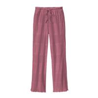 Feminine ajour-broek met koord, bessenrood 44/46 - thumbnail