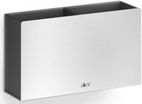 ZACK Potes tandenborstelhouder 16,5x6x9,6cm mat chroom - thumbnail