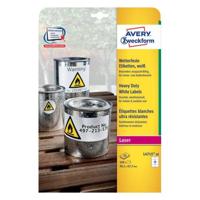 Etiket Avery L4715-20 99.1x67.7mm weerbestendig wit 160 etiketten - thumbnail