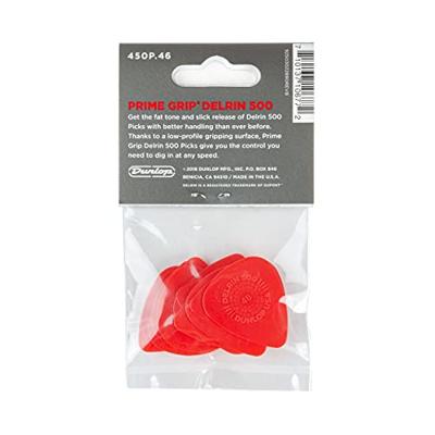 Dunlop 450P046 Prime Grip Delrin 0.46mm plectrumset (12 stuks)