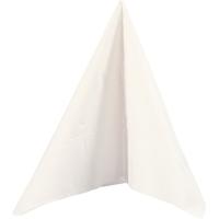 Creativ Company Servetten, afm 33x33 cm, wit, 20 stuk/ 1 doos - thumbnail
