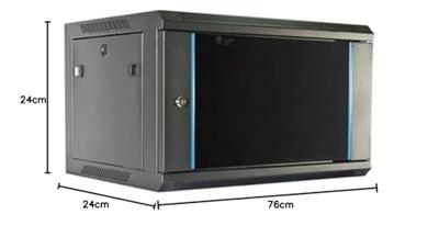 Wandrek Rack 2LAN AR1906U600X450M1 Zwart