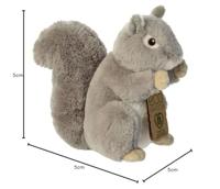 Eco Nation Pluchen knuffel - eekhoorn - 20,5 cm - thumbnail