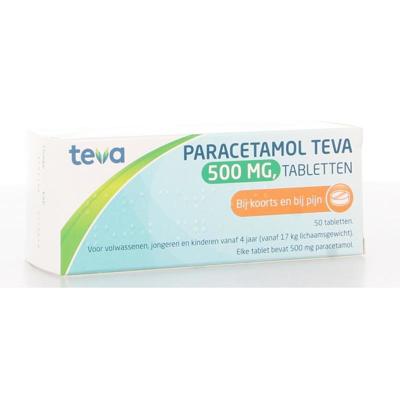 Paracetamol 500 milligram 50 Tabletten