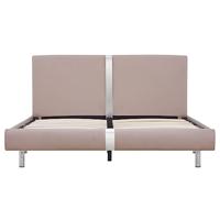 Bedframe kunstleer cappuccino 140x200 cm - thumbnail