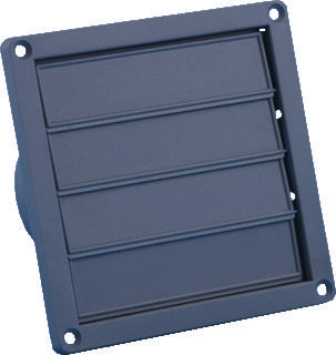 Nedco lamellenrooster rand - 155 x 155 mm - Ø 100 - 130 mm - grijs - 62500605