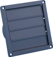 Nedco lamellenrooster rand - 155 x 155 mm - Ø 100 - 130 mm - grijs - 62500605 - thumbnail