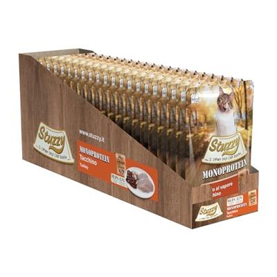 Stuzzy Cat Grain Free Monoprotein kalkoen nat kattenvoer 85 gram 4 dozen (80 x 85 g)