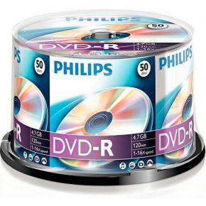Dvd-r philips 4.7gb 16x sp (50)