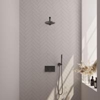 Thermostatische Inbouwdoucheset Brauer Gunmetal Edition Recht Met Drukknoppen (Alle Opties) - thumbnail