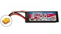 TRC Car Lipo 50c 7,4 volt 5400mah met XT90 Stekker - thumbnail
