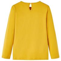 VidaXL Kindershirt met lange mouwen 140 okerkleurig - thumbnail