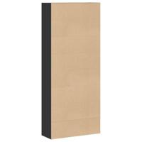 Boekenkast 80x30x189 cm bewerkt hout zwart - thumbnail