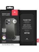 Black Rock Cover Robust Real Carbon Voor Samsung Galaxy S20 Plus Zwart - thumbnail
