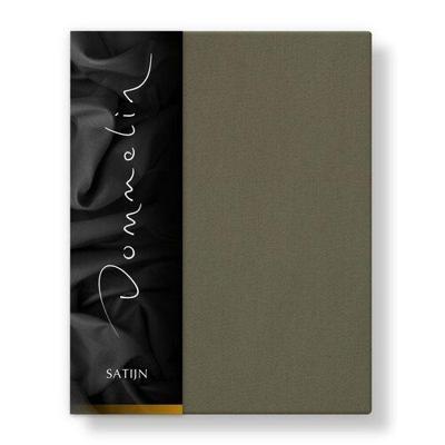Dommelin Dommelin Laken Uni Satijn 300TC 589 Olijf 160x270 cm