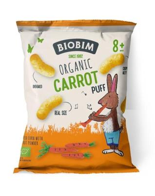 Biobim Carrot puff 8+ maanden bio 20 Gram Biobim Carrot puff 8+ maanden bio 20 Gram