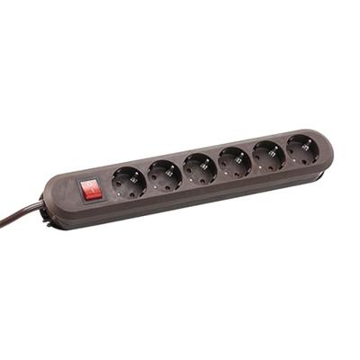 Bachmann 381.450K Stekkerdoos met schakelaar Bruin Randaarde stekker 1 stuk(s)
