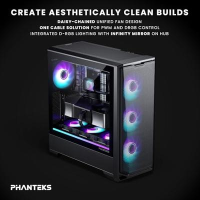 Phanteks PH-F120M25R_G2_DBK01 PC-ventilator Zwart (b x h x d) 120 x 25 x 120 mm Phanteks PH-F120M25R_G2_DBK01 PC-ventilator Zwart (b x h x d) 120 x 25 x 120 mm
