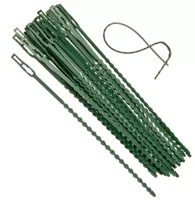 Universele bindband met rattenstaartsluting groen 17cm set a 40 stuks Nature - Nature - thumbnail