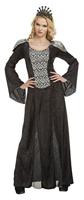Kostuums voor Volwassenen My Other Me Koningin Zwart M/L - thumbnail