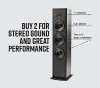 Polk Audio T50 Luidspreker, Zuilluidspreker voor Home Cinema en Muziek, Speaker met 20-150 Watt, Universele Poolklemmen, Ondersteunt Dolby, Staande Speaker, 30 kHz, Diepe Bas, Zwart - thumbnail