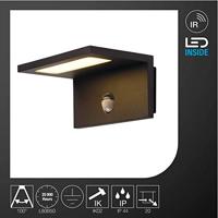 SLV ANGOLUX SENSOR 1001969 LED-buitenlamp met bewegingsmelder (wand) LED LED vast ingebouwd 9.8 W Antraciet - thumbnail