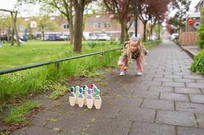 BS Toys houten bowlingset, 12dlg.