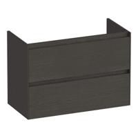 Brauer Inspire - Onderkast Ondiep - 80 cm - met 2 Softclose Lades Greeploos en 1 Sifon Uitsparing - Timber Anthracite - thumbnail