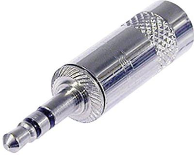 Rean AV NYS231L Jackplug 3,5 mm Stekker, recht Aantal polen: 3 Stereo Zilver 1 stuk(s)