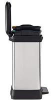 Curver pedaalemmer deco duo 10+18 l zilverkleurig - thumbnail