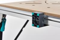 Wolfcraft 6909000 Master work 1600 mobiele werktafel 21 kg Zwart, Zilver - thumbnail