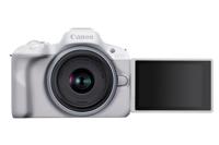 Canon EOS R50, White + RF-S 18-45mm F4.5-6.3 IS STM Wit - thumbnail