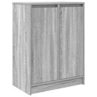 Dressoir 57x34x76 cm bewerkt hout grijs sonoma eikenkleurig - thumbnail