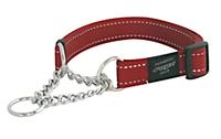 Rogz For Dogs lumberjack halfslip halsband rood - thumbnail