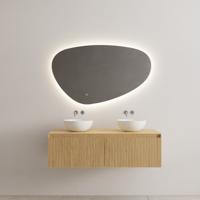 Onderkast Gliss Design Timotheus 140 CM 2 Lades Incl Topplaat Castle Brown - thumbnail