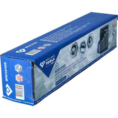 Brilliant Tools BT013105 BT013105 Ringsleutel met ratelset Sleutelbreedte (metrisch) 8 - 53 mm Brilliant Tools BT013105 BT013105 Ringsleutel met ratelset Sleutelbreedte (metrisch) 8 - 53 mm