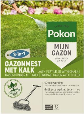 Pokon Gazonmest + kalk 3-in1 / 30m2