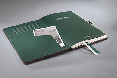 Sigel SI-SY557 Notitieboek Conceptum Houtmotief A5 Lijn 194 Pagina's Bruin