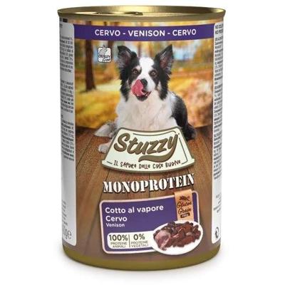 Stuzzy Monoprotein hertenvlees nat hondenvoer 400 gram 4 dozen (24 x 400 g)