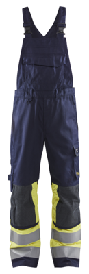 Blåkläder Multinorm bretelbroek Klasse 1 26071514 | Marine/High-Vis Geel | Maat 60 - 7330509799710