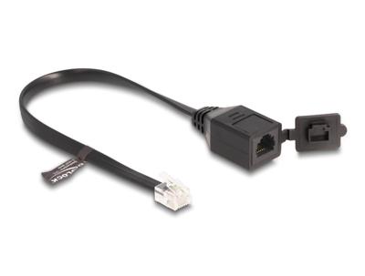 DeLOCK 88009 telephone cable 0.2 m Black